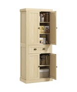 HOMCOM 72&quot; Farmhouse Pantry: Tall Storage Cabinet - €306,32 EUR
