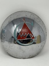 1950s Camper Chrome Teepee Hubcap C Logo Red Blue Trailer - Rare - $89.99