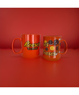2 Reese&#39;s Coffee Mugs Large 28oz. &amp; 16 Oz. Ceramic Orange Galerie Hersey... - €13,57 EUR