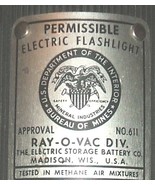 Ray-O-Vac Mine Safety working flashlight post 1957 (batteries not included) - $41.11 CAD