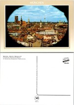 Germany Bavaria Munich Town Hall Theatine Church Olympic Tower Vintage Postcard - £7.43 GBP