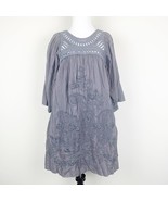 Mango Suit Womens Dress Gray Size 4 Floral Embroidered Design Crew Neckline - $192.33 MXN
