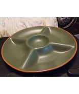 WSP Casa Verde Terra Cotta 5 Part Chip Dip Vegetable Relish Tray Portuga... - $24.65