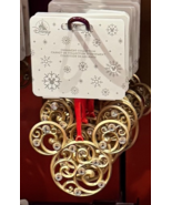Disney Parks Mickey Mouse Icon Filigree Ornament with Faux Gems Gold Col... - €29,87 EUR
