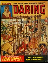 Man&#39;s Daring Pulp Magazine June 1964 - Caged women cover- Pete Wyma VG - £64.50 GBP