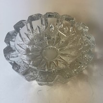 Vintage Castlebleu by Coppercraft Guild Crystal Ashtray Serving Dish 6.25” - £29.86 GBP