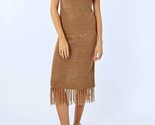 Molly Bracken Women&#39;s Fringed Crochet Dress Size S - $51.48