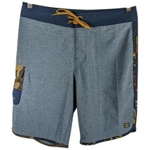 Billabong Board Shorts Mens 30 Blue Brown Camo Recycler 73 Pro Beach Sur... - $24.75