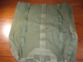 OD GREEN MILITARY USAF ARMY PARACHUTE CARGO DEPLOYMENT CANVAS BAG 24.5&quot;x22&quot; - £21.01 GBP