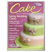 Cake Craft &amp; Decoration Magazine April 2010 mbox50 Spring Wedding Cakes - £3.85 GBP