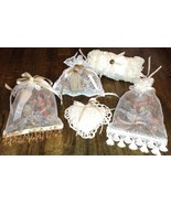 Victorian Lace Sachet Potpourri Shabby Cottage Chic Ribbons Tassels Pear... - £19.65 GBP