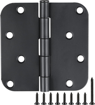 3 Pack Black Door Hinges Black Matte 4 Inch 5/8&quot; Radius Black Hinges for... - $21.21