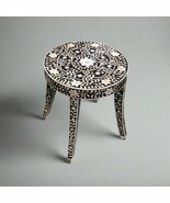 Beautiful, Handmade and unique MOP inlay in Black floral pattern wooden ... - $9,734.44 MXN