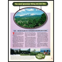 1987 Forbes Wagon Creek Ranch Colorado Vintage Print Ad Real Estate Investing - £8.53 GBP