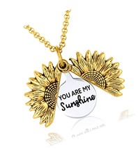 The Original You Are My Sunshine Sunflower Necklace - $96.03
