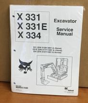 Bobcat 331, 334 Compact Excavator Service Manual Shop Repair Book 4 PN# ... - $57.42