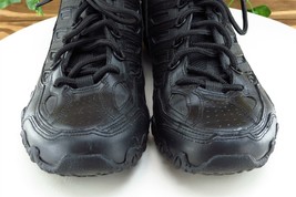 SKECHERS Work Women Size 7 EW Shoes Black Running Leather - £15.88 GBP