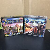 X2 Rio Grande Games Dominion Sealed &amp; 7 Wonders (Used) Complete Strategy... - $49.49