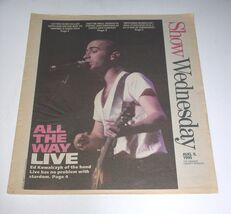 LIVE Band Kowalczyk Show Newspaper Supplement Vintage 1995 Cover Concert... - $19.99