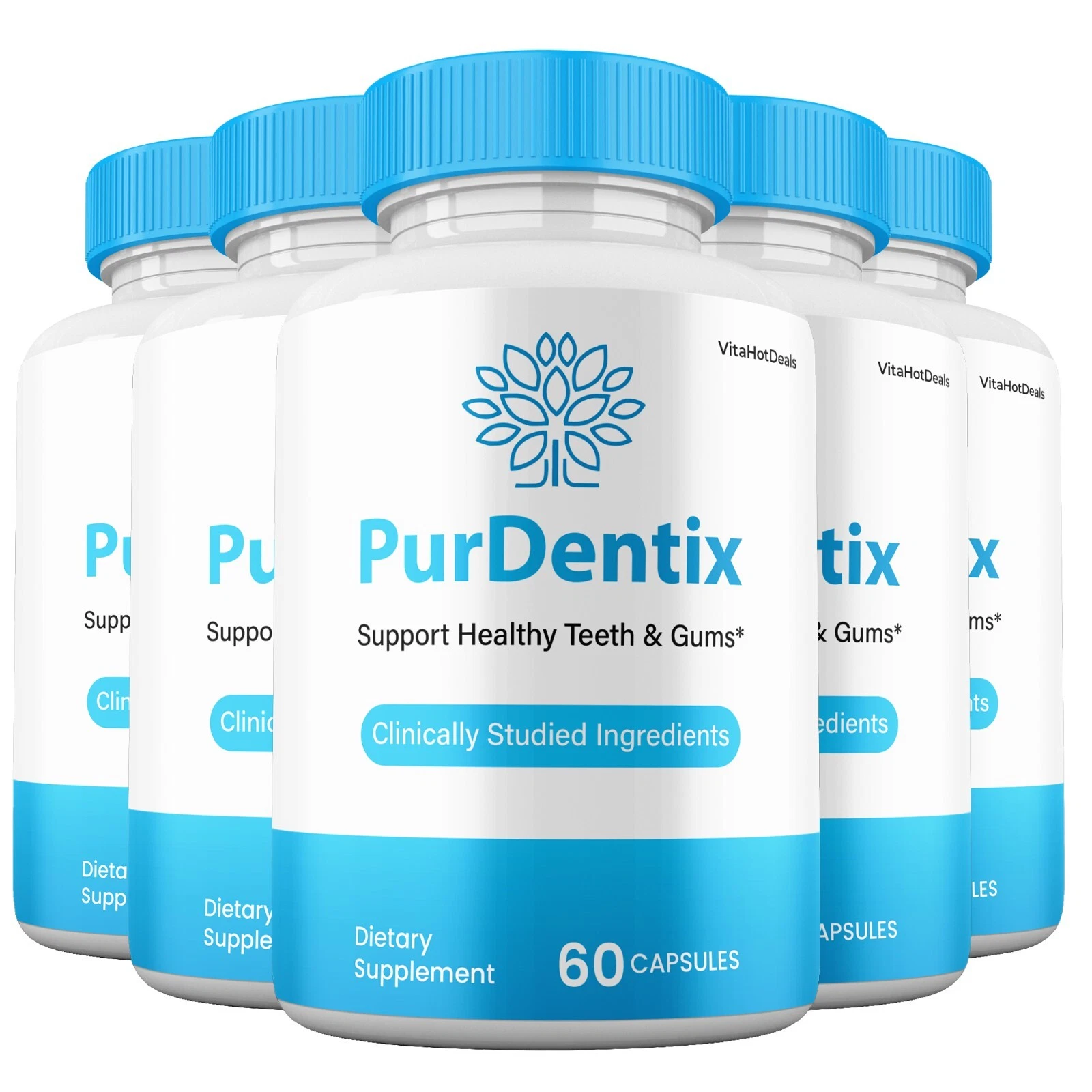 5 Pack Pur Dentix Oral Probiotic Capsules for Healthy Teeth and Gums Sup... - $2,272.64 MXN