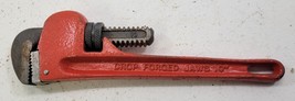 *PV16) Vintage 9-1/2&quot; Heavy Duty Drop Forged Adjustable Jaws Pipe Wrench 10 - $9.89
