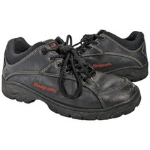 Snap On Shoes Work Mens Size 9.5 Vibram Soles Leather Spark Plug Boots - £47.94 GBP