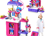 Toy Doctor Kit for Girls: Pretend Play Kids Doctor Set with Electronic S... - $66.86