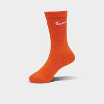 Nike Everyday Plus Performance Cushion Crew Socks Orange White Mens 7 -12 - £10.76 GBP