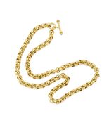 Elizabeth Locke 18k Gelbgold Gehämmerte Schwere Gliederkette Halskette 32&quot; - €25.752,35 EUR