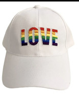 Love Baseball Cap  Pride White Solid  LGBTQ - $26.93 CAD