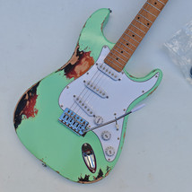 Retro 6 Strings Single Wave Electric Guitar,Alder Body Roasted Maple Nec... - $199.00