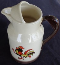 Vintage Metlox 64 Ounce Pitcher – Red Rooster – Poppytrail – VGC – COLLECTIBLE - £94.13 GBP