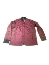 Kenneth Cole Bummer Windbreaker Jacket Mens Sz MED. Burgundy NWT Black Label Y2K - £71.35 GBP