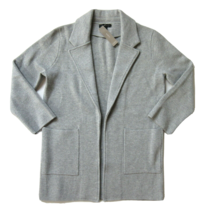 NWT J.Crew Sophie in Heather Gray Open-Front Sweater Blazer Cardigan L - £77.54 GBP