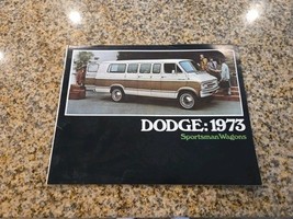 1973 Dodge Sportsman Wagon Van 12-page Original Car Sales Brochure Catalog - $7.91