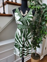 APT.9 Women&#39;s Green/White Polyester V-Neck Sleeveless Maxi Dress Size PS - £20.54 GBP