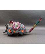 Oaxacan Wood Carved Painted Armadillo Snake Alebrije Mexican Art Sculptu... - $2,479.77 CAD