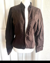 Anthropologie Elevenses  Vintage Military Style Brown Blazer Jacket Wome... - £17.02 GBP