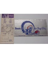 Vintage Santa Fe The Chief Way Extra Fare Ticket &amp; Envelope  - $3.99