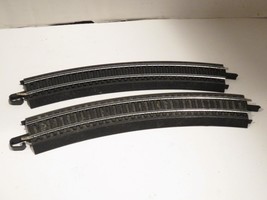 HO TRAINS BACHMANN STEEL EZ-TRACK TWO 18&quot; RADIUS CURVE TRACKS - EXC.- B12r - £3.33 GBP