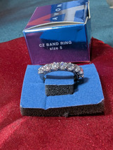 Avon Cubic Zirconia Band Ring Size 5 (Small)/Box, 2009 New - £9.84 GBP