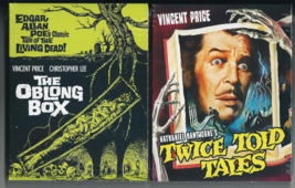 Vincent Price 2 New Blu Ray Lot: The Oblong Box + Twice Told Tales + Slipcovers! - £23.21 GBP