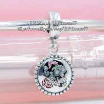 925 Sterling Silver Day of the Dead Dangle Charm Dia De Los Muertos Mexico - £14.17 GBP