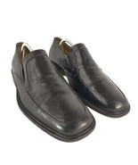 Johnston &amp; Murphy Italy Men&#39;s 10M Black Leather Casual Slip-On Loafer Dr... - $40.64