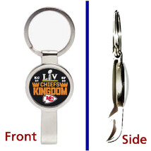 Kansas City Chiefs Super Bowl 54 Pendant Keychain silver secret bottle o... - $264.29 MXN