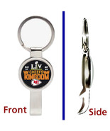 Kansas City Chiefs Super Bowl 54 Pendant Keychain silver secret bottle opener - $14.39