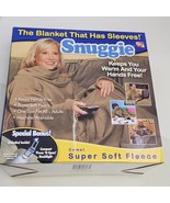 Snuggie Super Soft Fleece Blanket With Sleeves Fleece Tan Color New One ... - €21,43 EUR