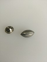 Rugby Ball  Pewter Lapel Pin Badge Handmade In UK - £5.98 GBP