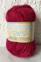 Patons SWS Soy Wool Solids Yarn - 1 Skein Color Natural Berry #70531 - £5.90 GBP