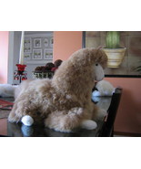 Soft toy Lama figure, handmade with alpaca fur  - £49.56 GBP